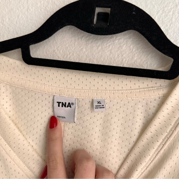 Aritzia TNA Court Mesh Jersey Top - Picture 3 of 11